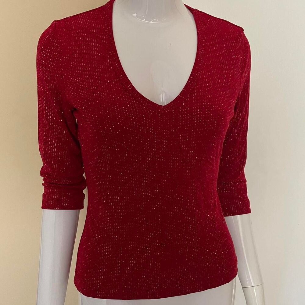 Self-esteem Women's Red V-neck top